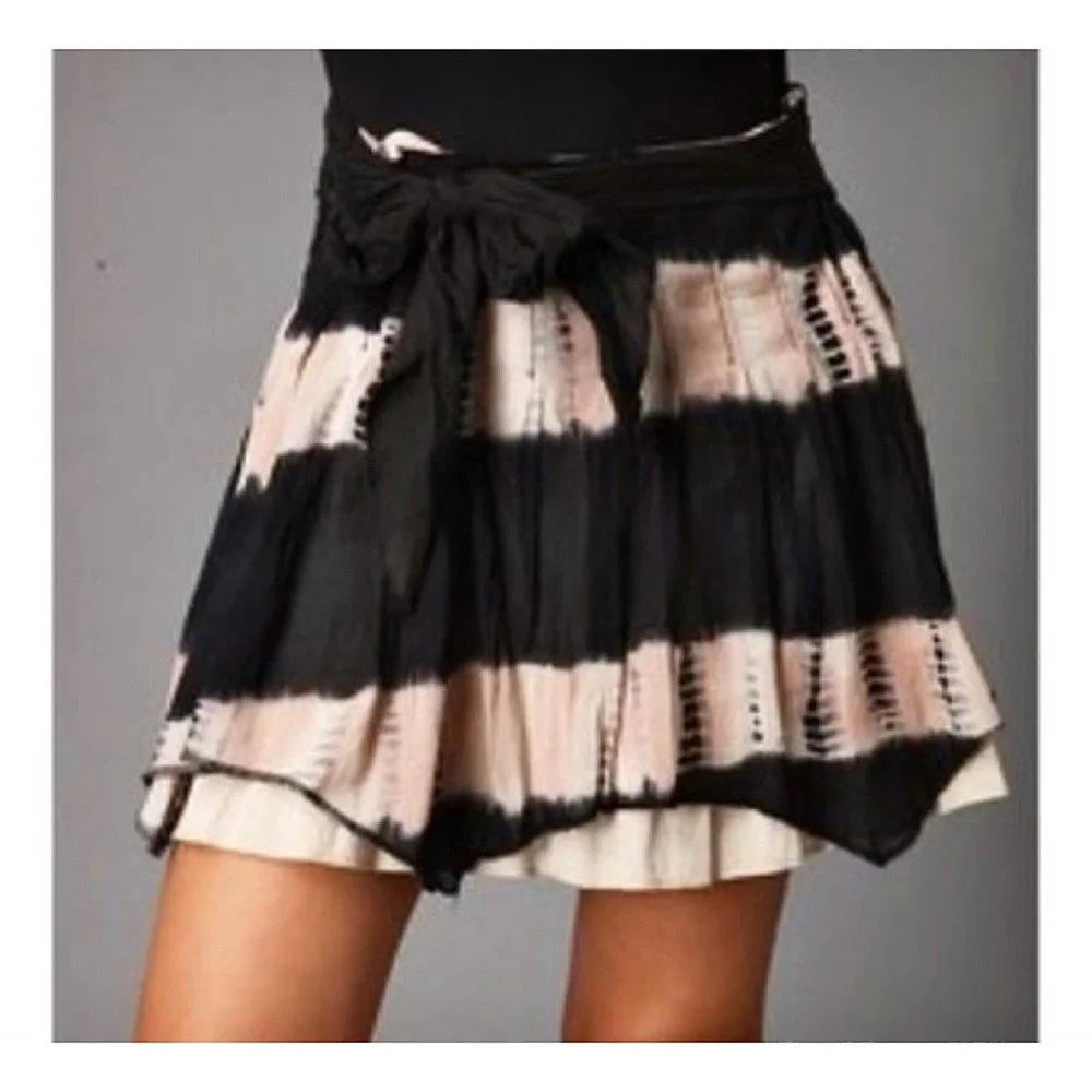 FREE PEOPLE desert dancer tie dye mini skirt